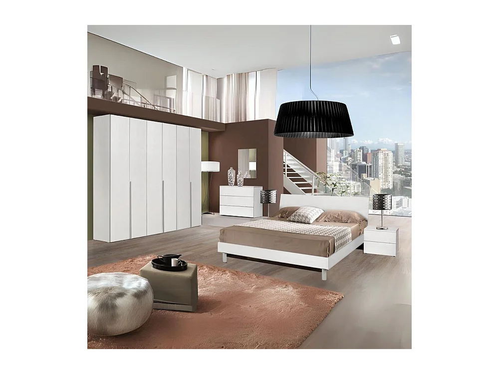 Camera da letto bianco larice Urano