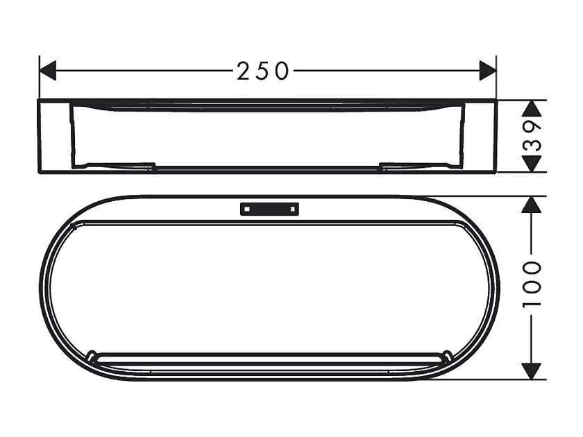 Corbeille de rangement HANSGROHE Wallstoris Planet Edition Sable