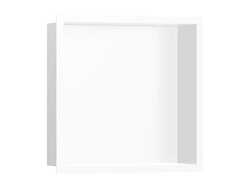 Niche murale fond blanc HANSGROHE XtraStoris cadre blanc mat