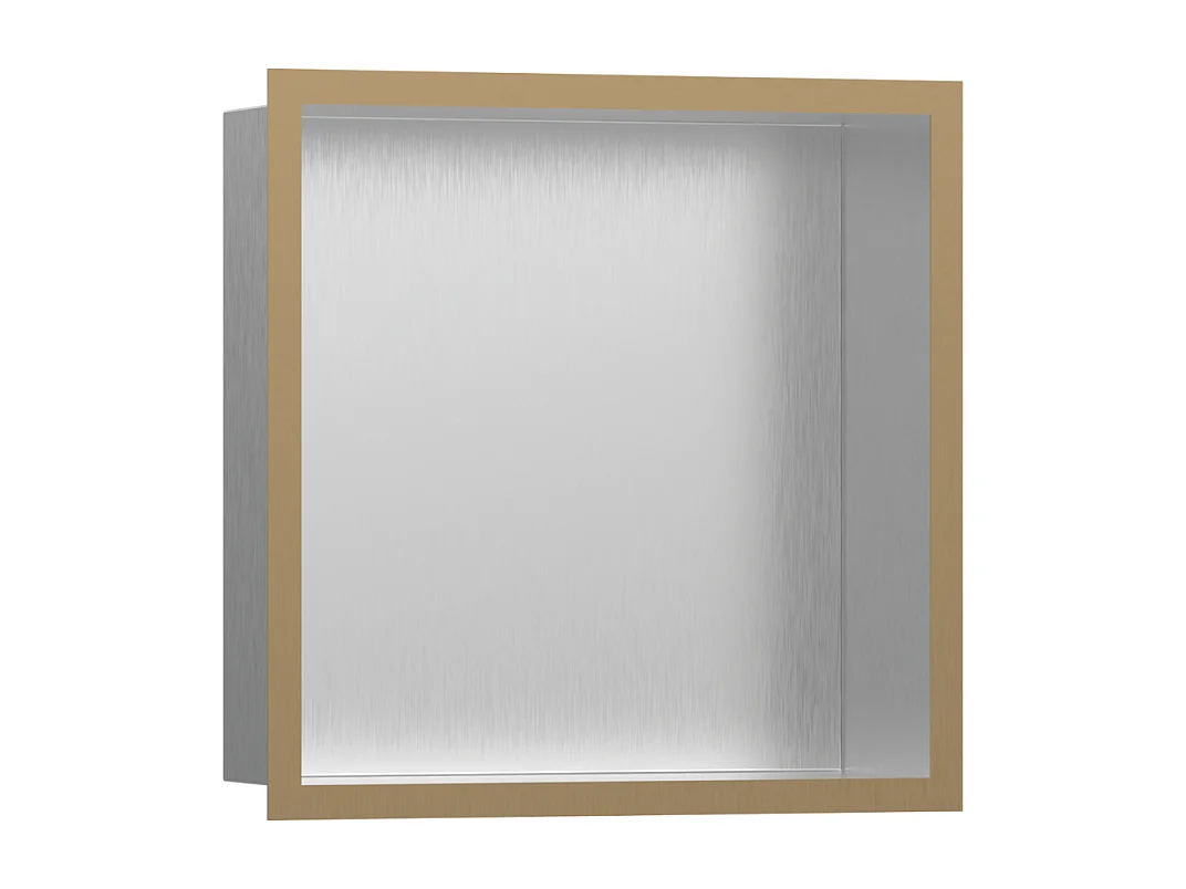 Niche murale fond acier HANSGROHE XtraStoris cadre bronze brossé