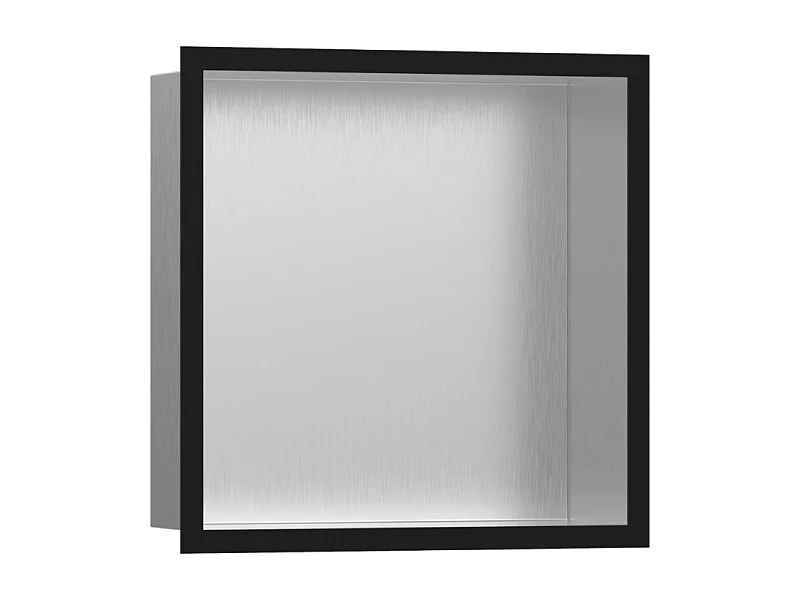 Niche murale fond acier HANSGROHE XtraStoris cadre noir mat