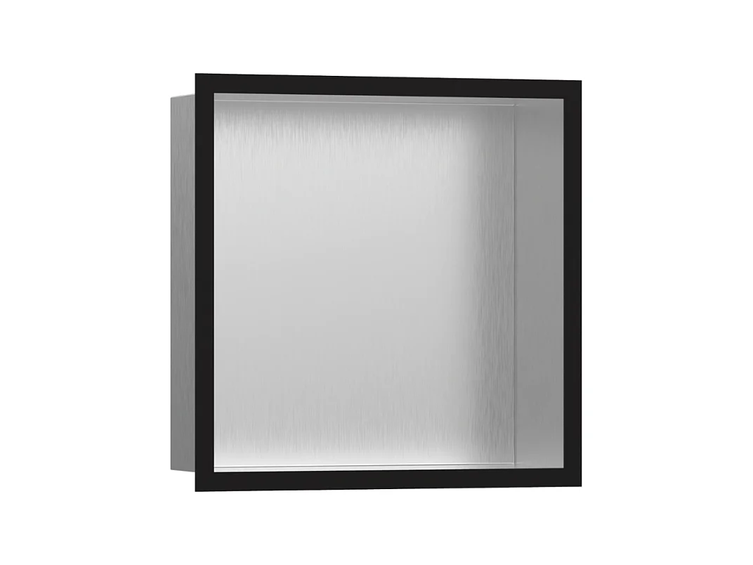 Niche murale fond acier HANSGROHE XtraStoris cadre noir mat