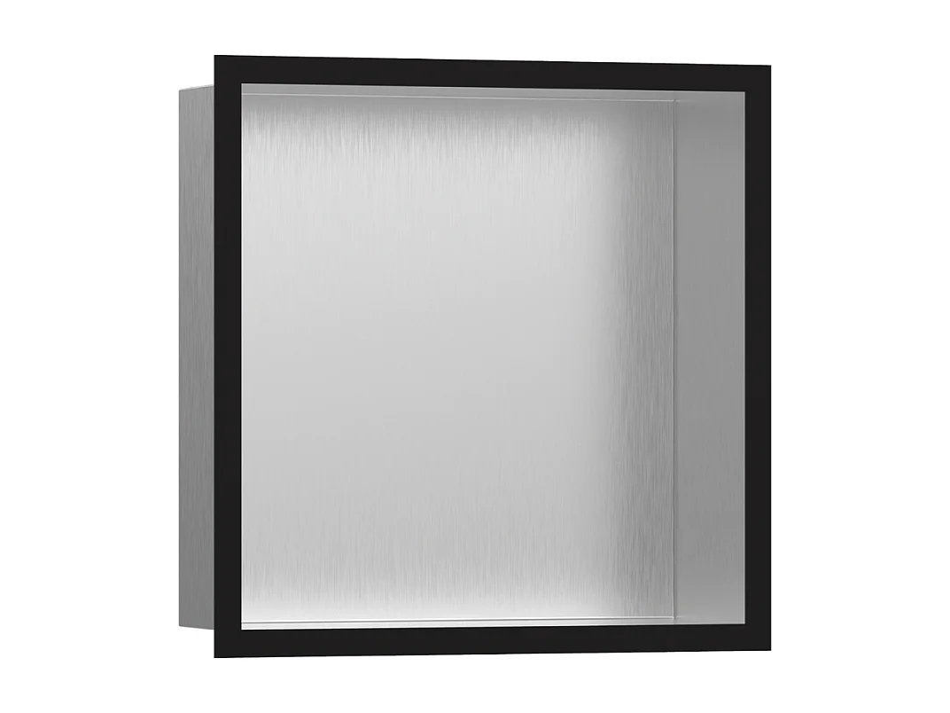 Niche murale fond acier HANSGROHE XtraStoris cadre noir mat
