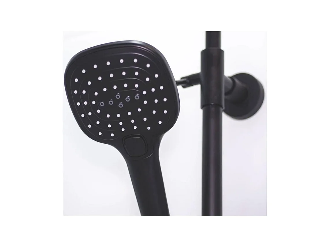 KINEDO Cabine de douche Brooklyn 90 X 90 Carré porte coulissante Noir