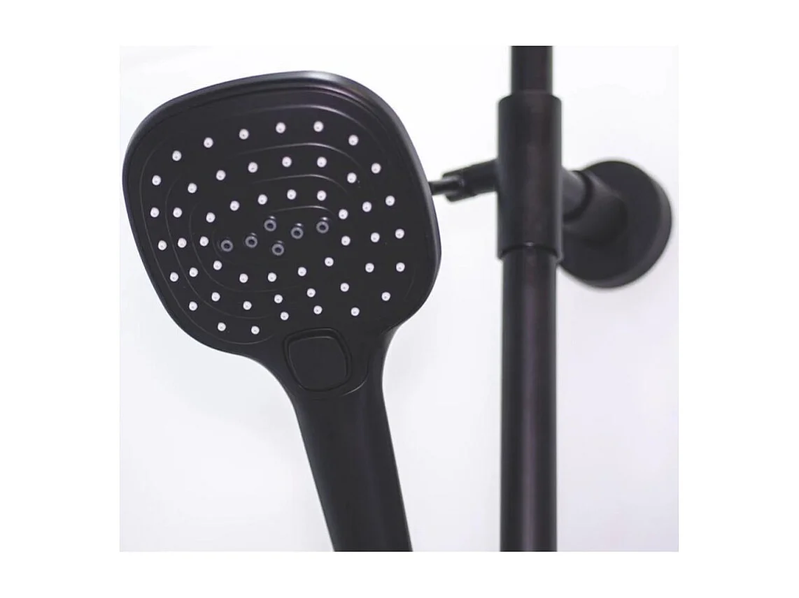 KINEDO Cabine de douche Brooklyn 90 X 90 Carré porte coulissante Noir