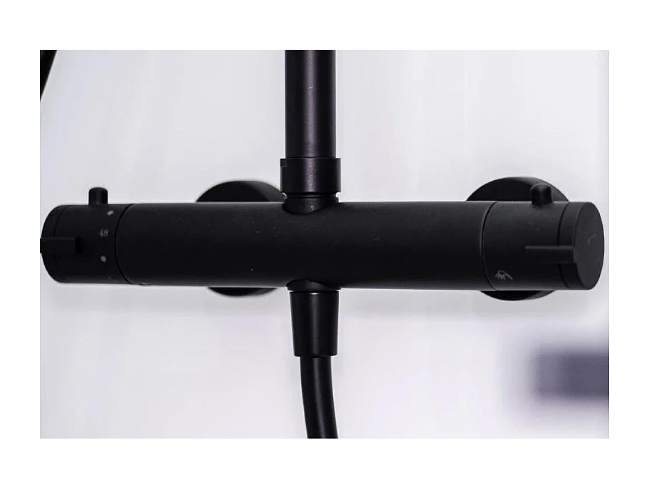 KINEDO Cabine de douche Brooklyn 90 X 90 Carré porte coulissante Noir