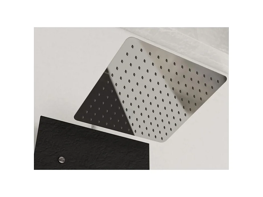 KINEDO Cabine de douche Brooklyn 90 X 90 Carré porte pivotante Gris