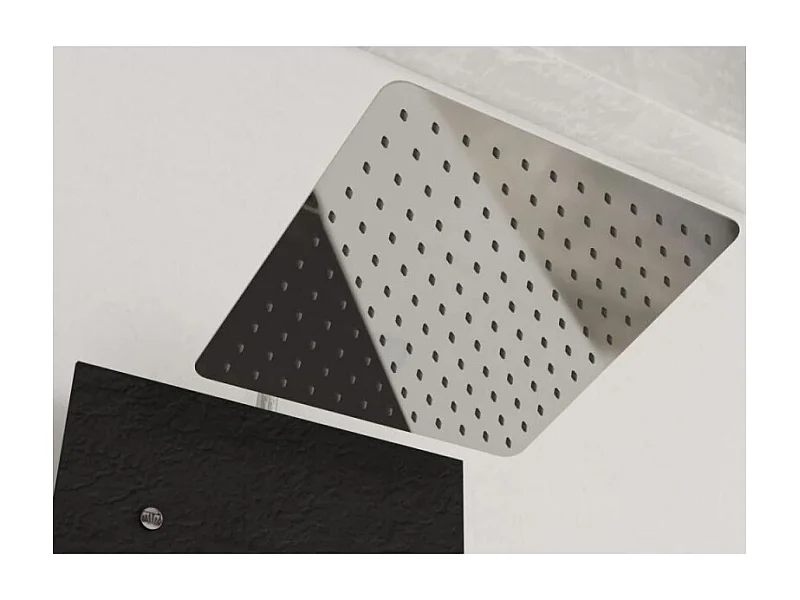 KINEDO Cabine de douche Brooklyn 90 X 90 Carré porte pivotante Gris