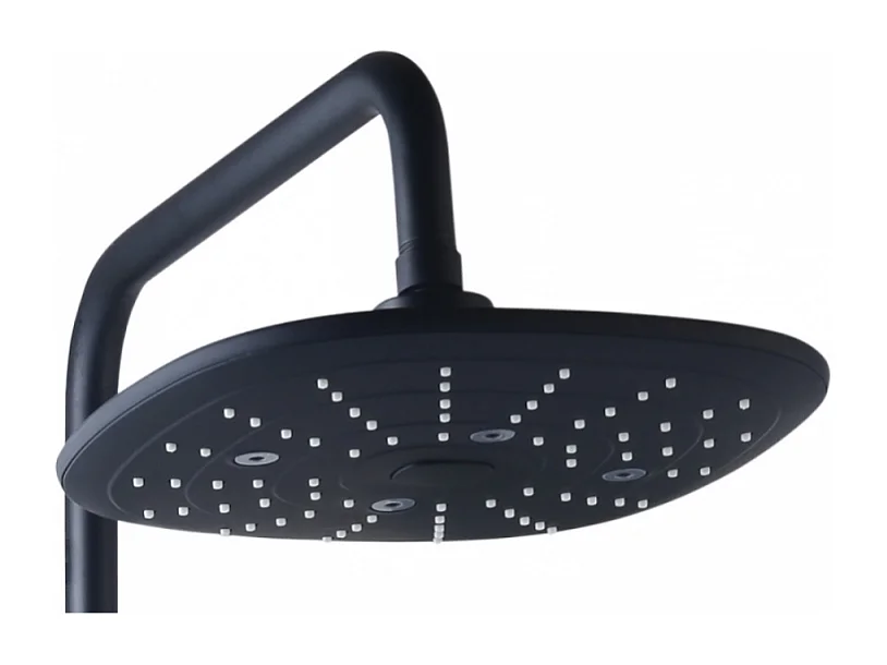 Cabine de douche complète carré Brooklyn factory noire 90