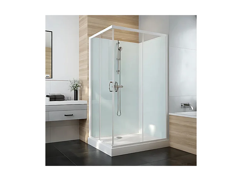 Cabine de douche 90 cm LEDA Iziglass 2 carrée