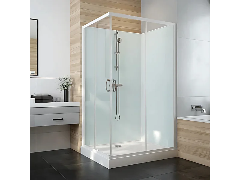 Cabine de douche 90 cm LEDA Iziglass 2 carrée