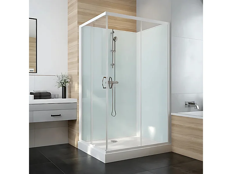 Cabine de douche 80 cm LEDA Iziglass 2 carrée
