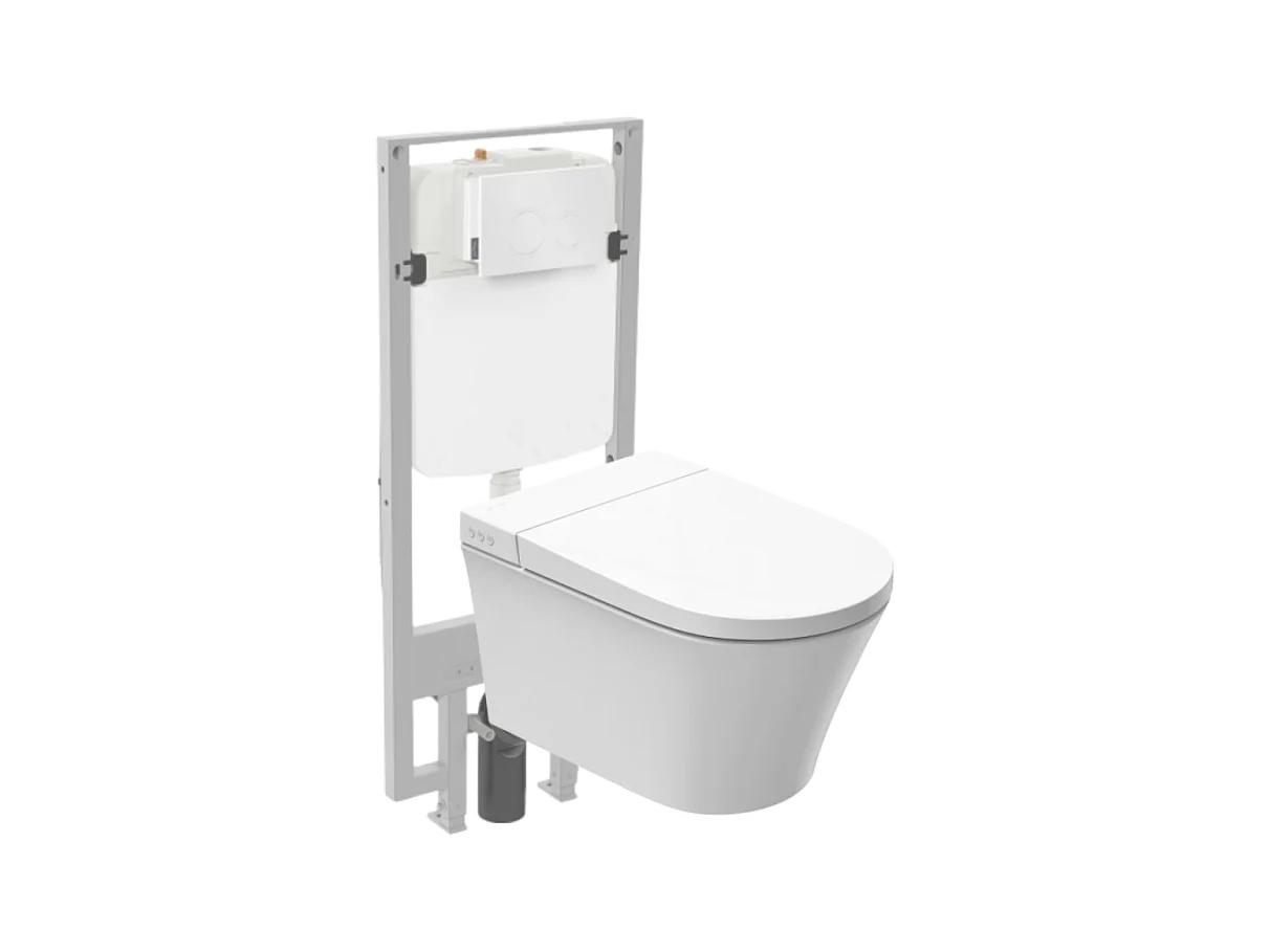 Pack WC lavant sans bride JACOB DELAFON Seine avec télécommande + bâti support