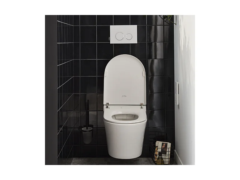 Pack WC lavant sans bride JACOB DELAFON Seine avec télécommande + bâti support