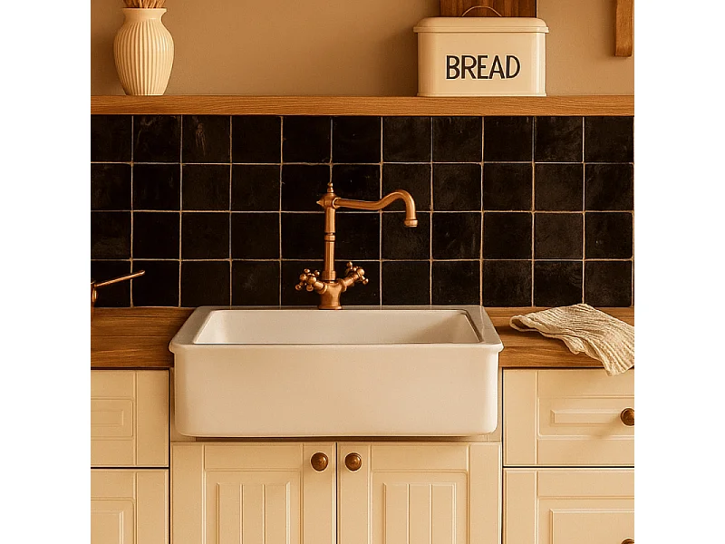 Mélangeur de cuisine bec rétro mobile PAINI Tiffany Vieux Cuivre