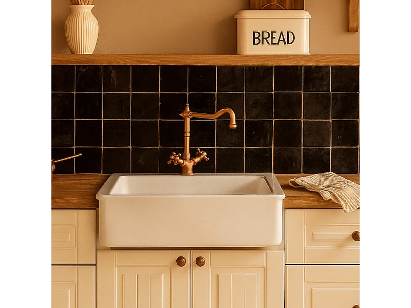 Mélangeur de cuisine bec rétro mobile PAINI Tiffany Vieux Cuivre