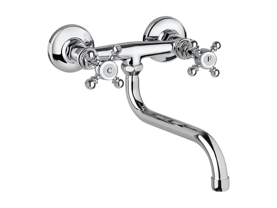 Mélangeur de cuisine mural PAINI Tiffany Chromé