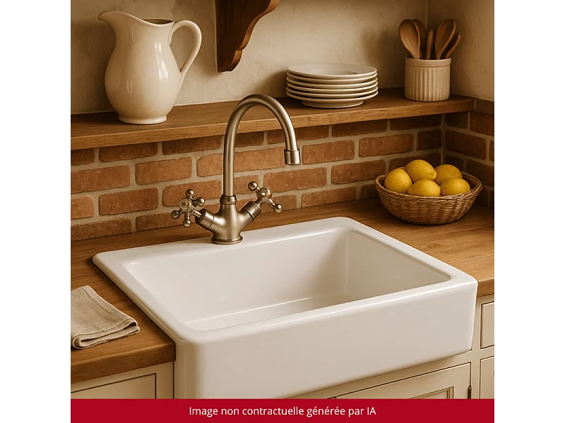 Mélangeur de cuisine bec col de cygne mobile PAINI Tiffany Gris Acier