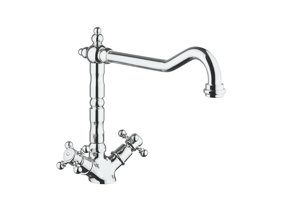 Mélangeur de cuisine bec rétro mobile PAINI Tiffany  Chromé