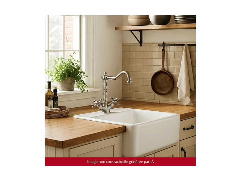 Mélangeur de cuisine bec rétro mobile PAINI Tiffany  Chromé