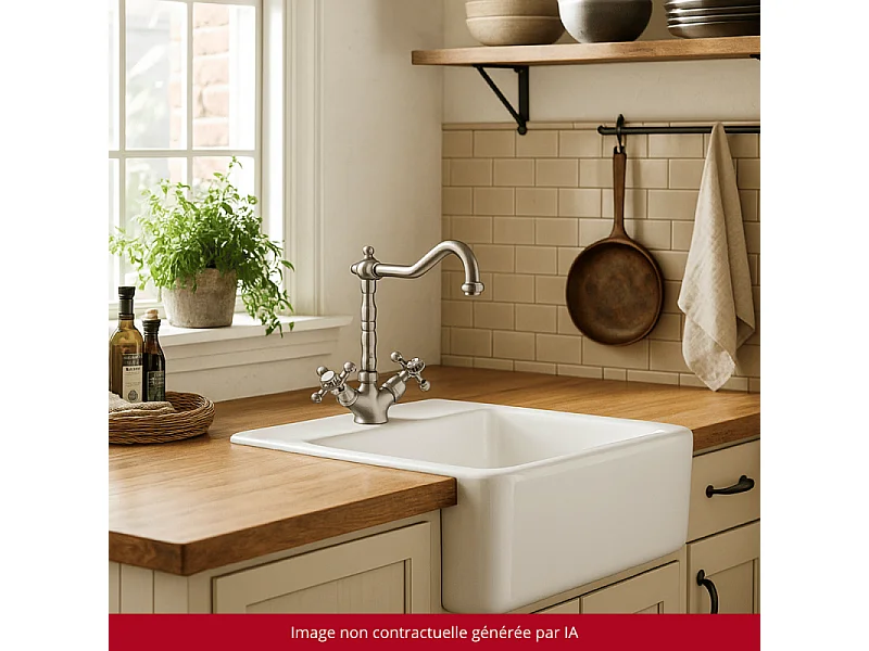 Mélangeur de cuisine bec rétro mobile PAINI Tiffany  Chromé