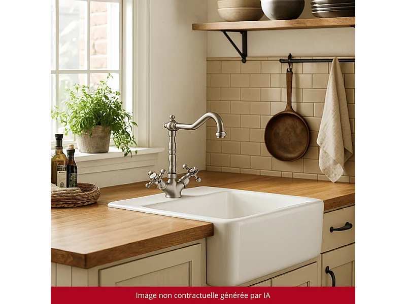 Mélangeur de cuisine bec rétro mobile PAINI Tiffany  Chromé