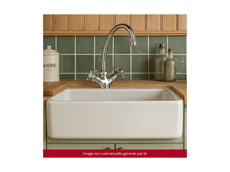 Mélangeur de cuisine bec col de cygne mobile PAINI Tiffany Chromé