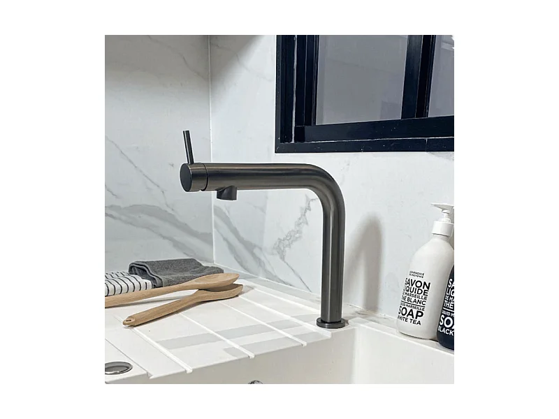 Mitigeur de cuisine PAINI Cox Slim noir mat