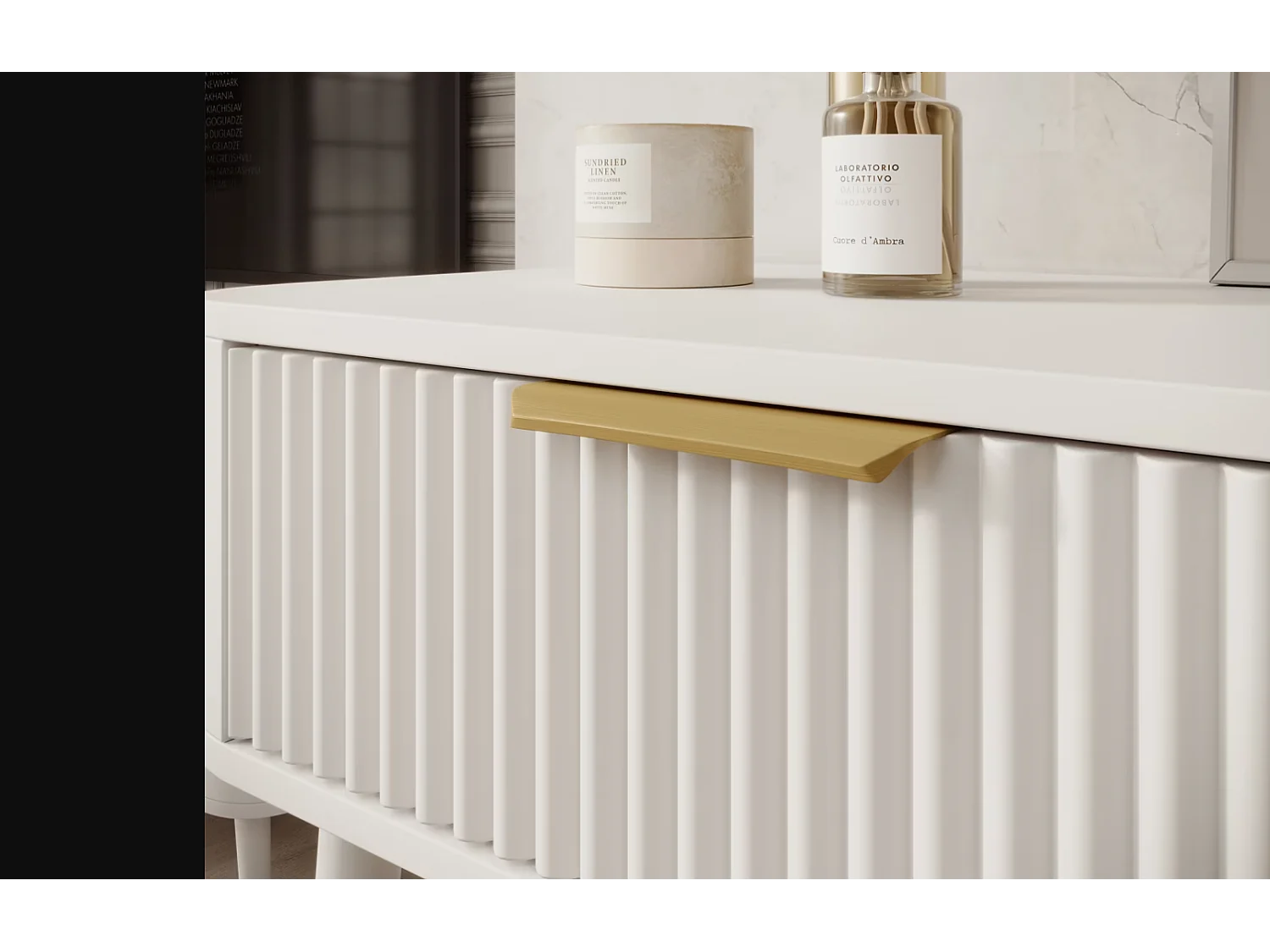 Consolle Bondi/MDF/Cassetto/Bianco