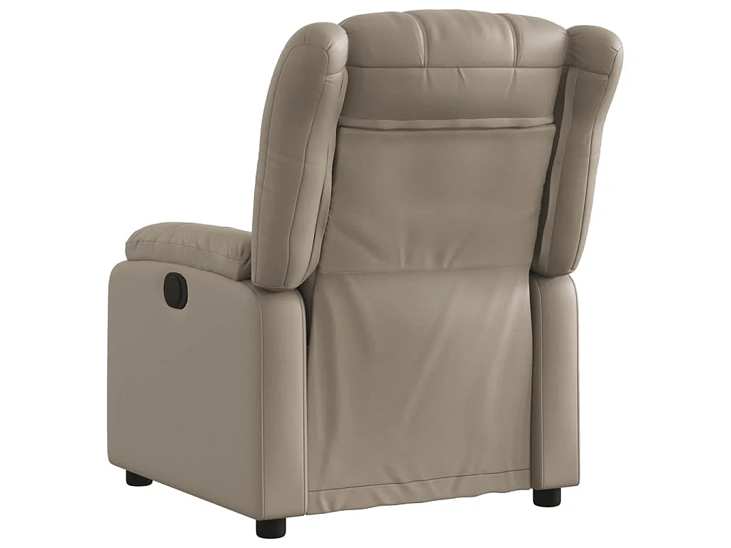 Poltrona Reclinabile Elettrica Cappuccino in Similpelle