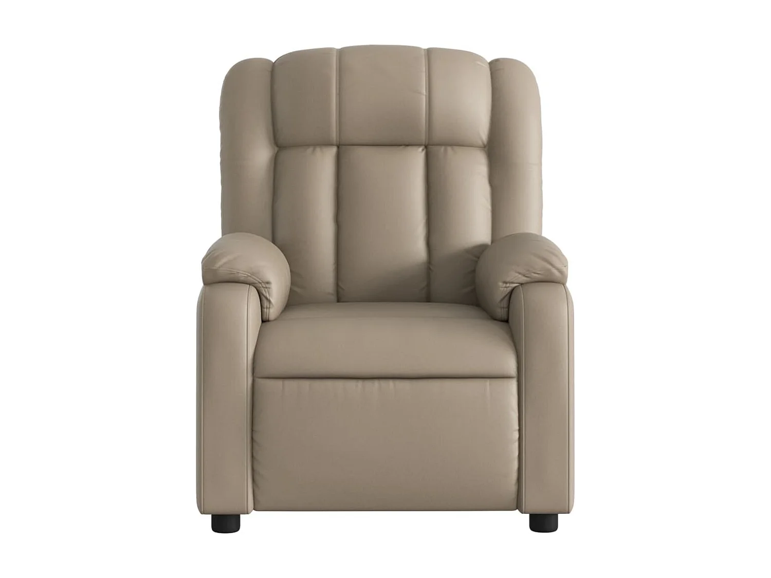 Poltrona Reclinabile Elettrica Cappuccino in Similpelle