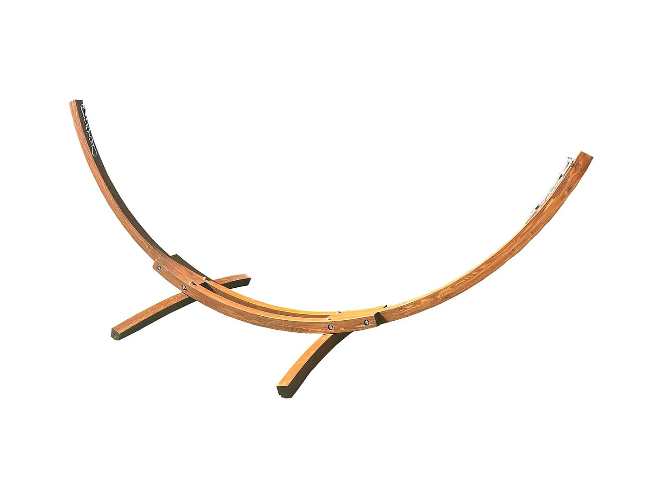 Support hamac hamac en bois "Dallas" - Marron