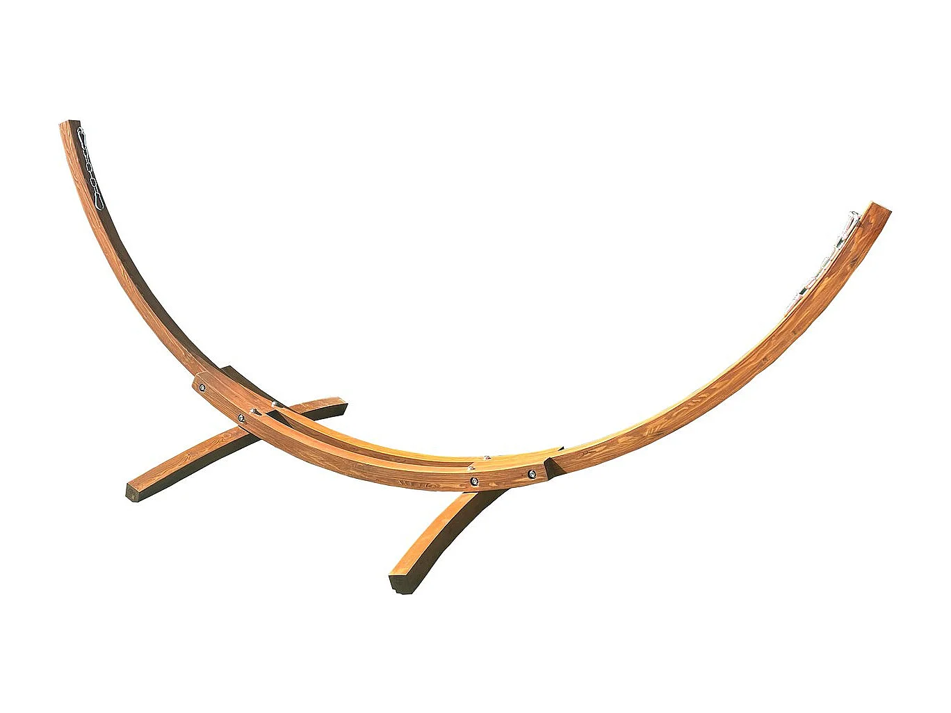 Support hamac hamac en bois "Dallas" - Marron