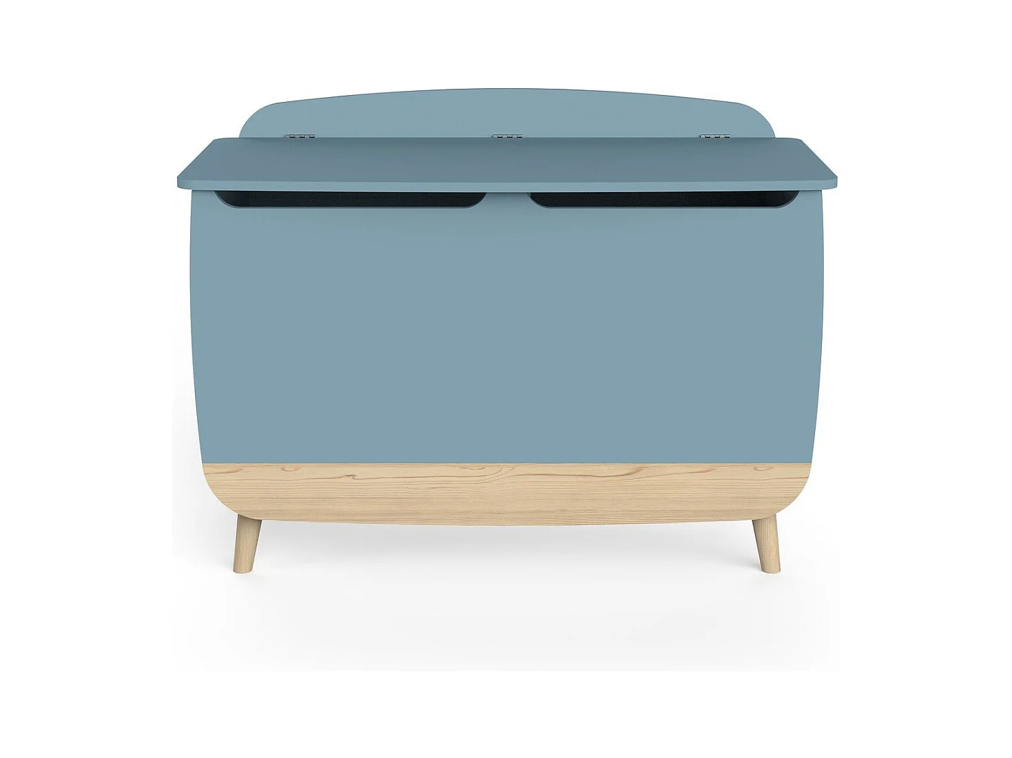 Spielzeugtruhe "Firmiana" Blau Sturm - Geräumige und sichere Aufbewahrung