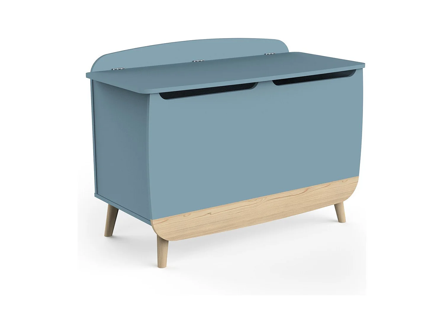 Spielzeugtruhe "Firmiana" Blau Sturm - Geräumige und sichere Aufbewahrung