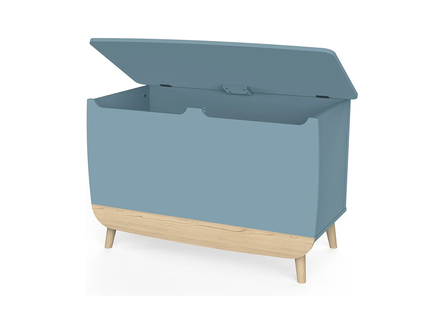 Spielzeugtruhe "Firmiana" Blau Sturm - Geräumige und sichere Aufbewahrung