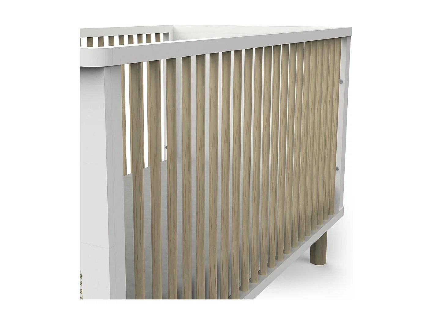 Cuna de madera "Ochna" - 70 x 140 cm - Blanco