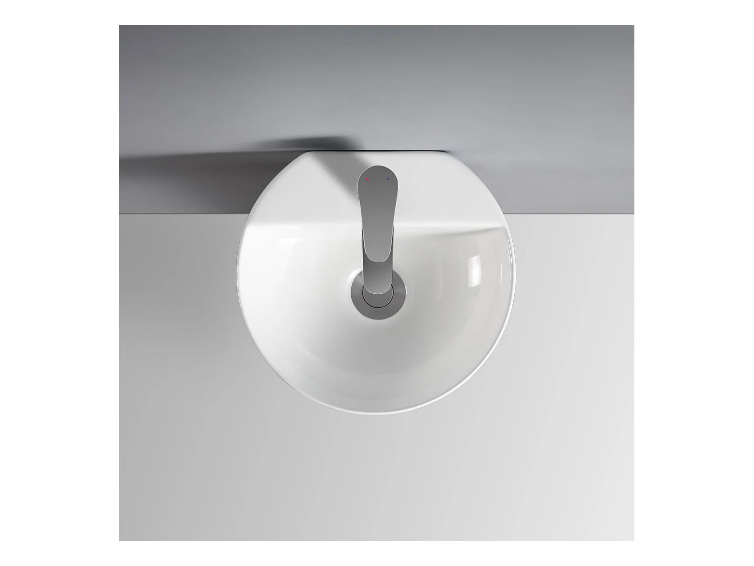 ROLLO rundes Wand-Handwaschbecken