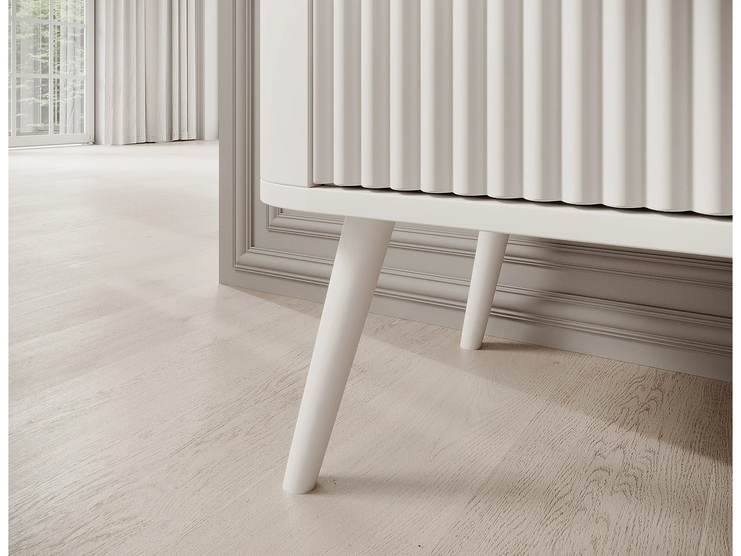 Banc TV Bondi/MDF/tiroir/blanc