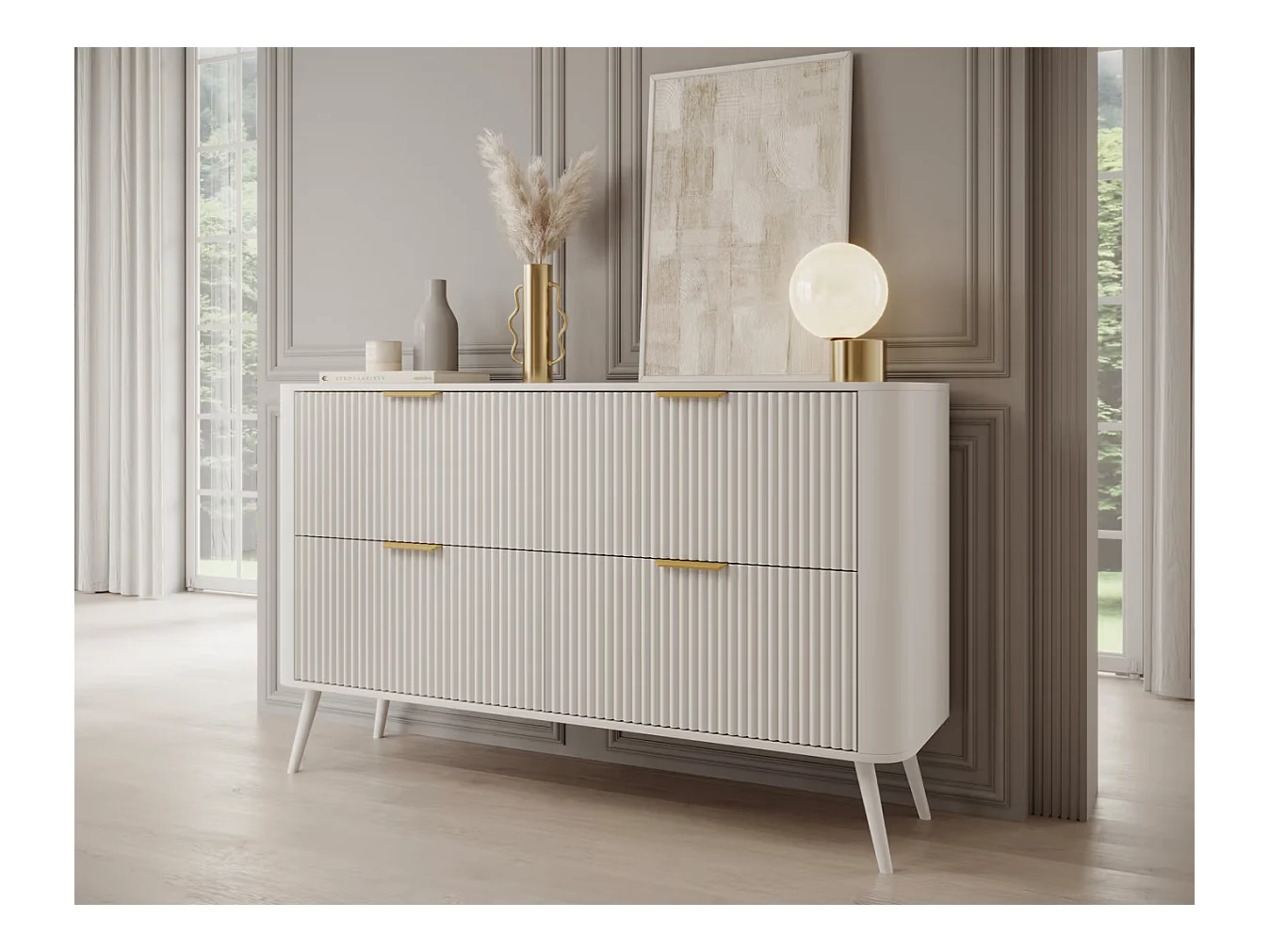 Siedeboard Bondi/MDF/Schubladen/Weiss