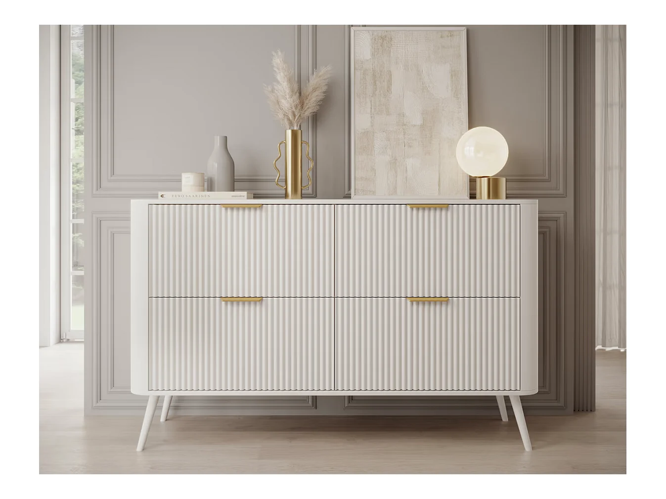 Siedeboard Bondi/MDF/Schubladen/Weiss