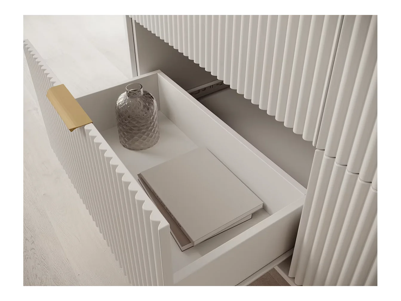 Siedeboard Bondi/MDF/Schubladen/Weiss