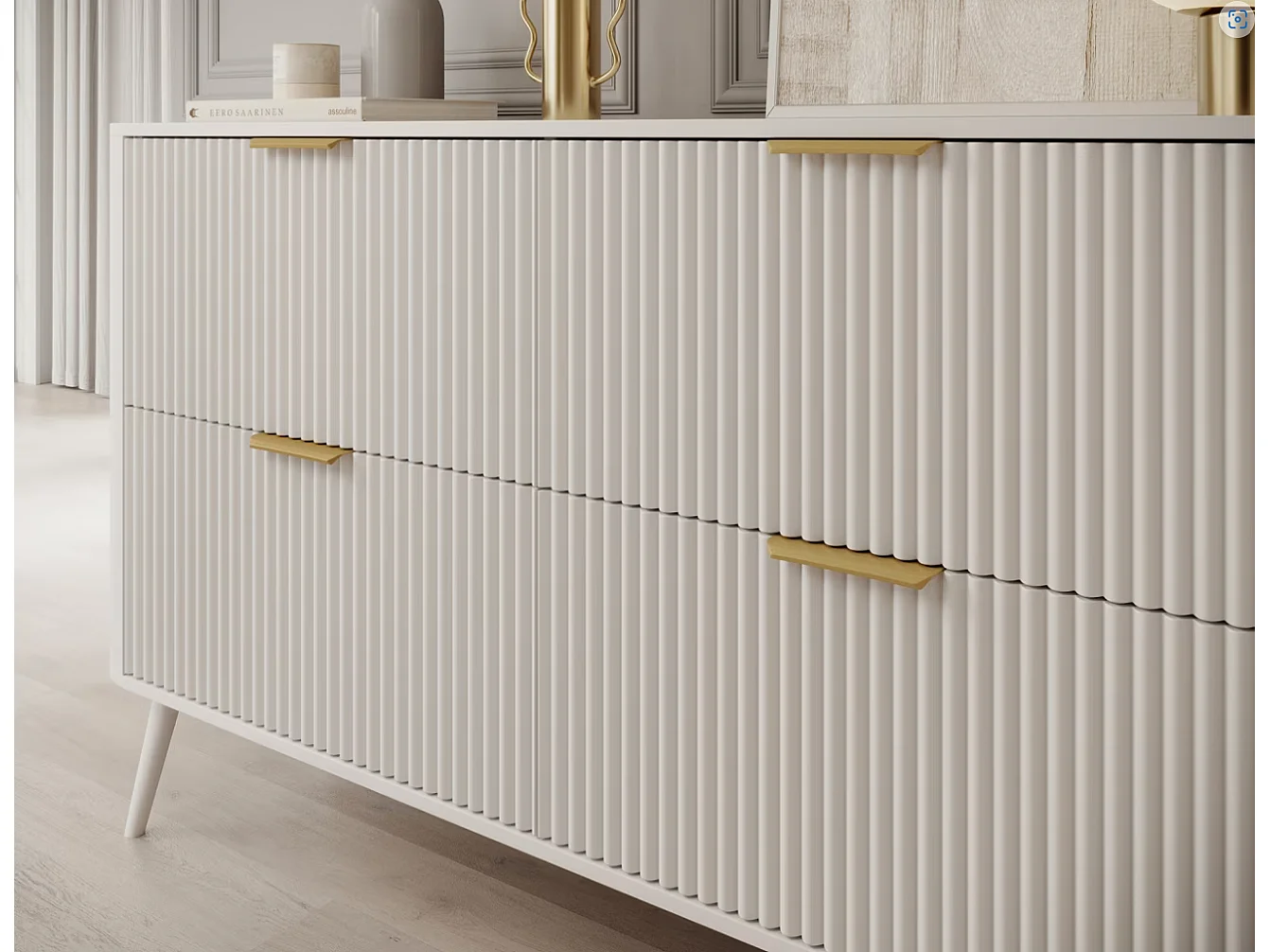 Buffet Bondi/MDF/Tiroirs/Blanc