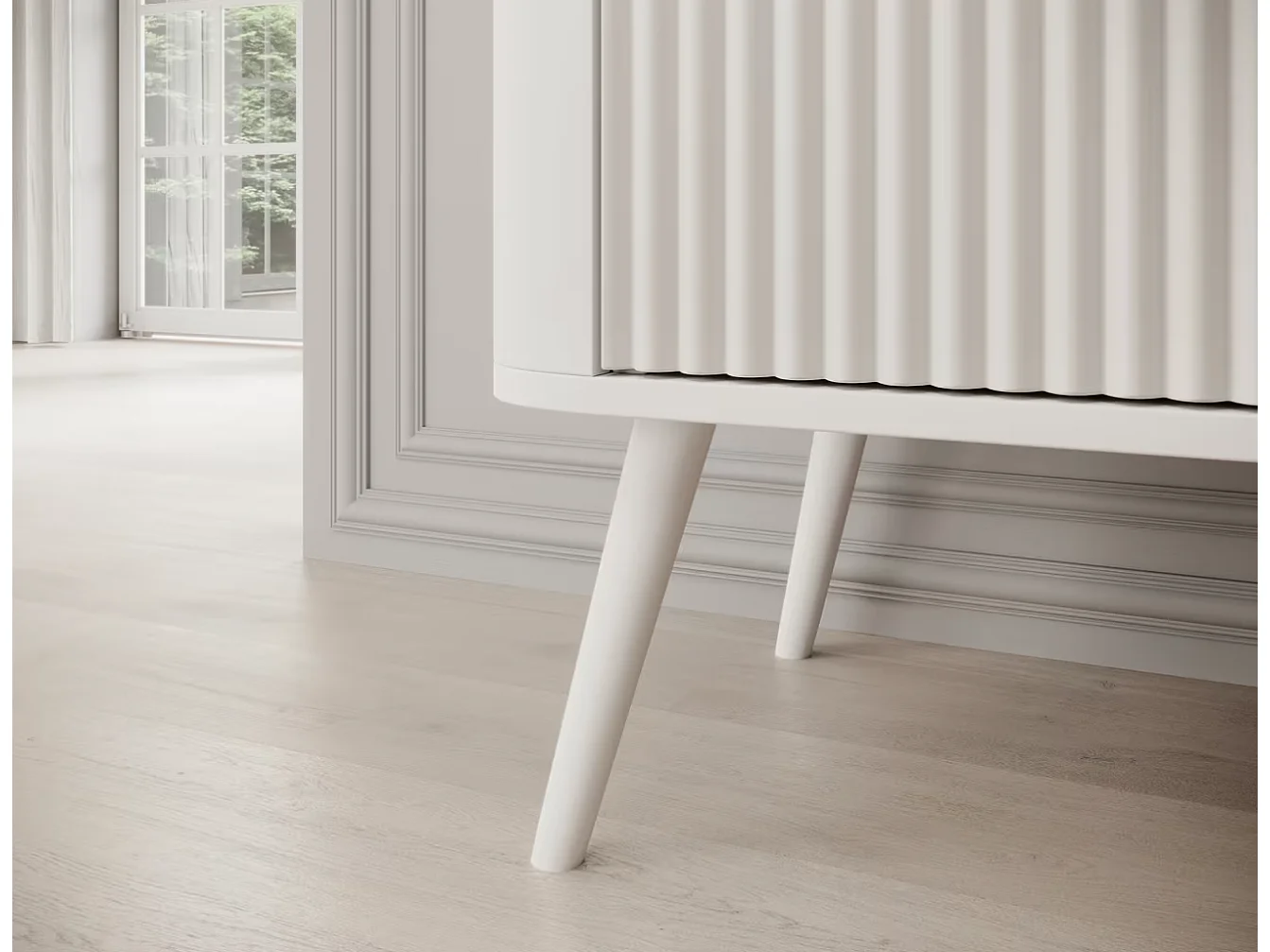 Buffet Bondi/MDF/Tiroirs/Blanc