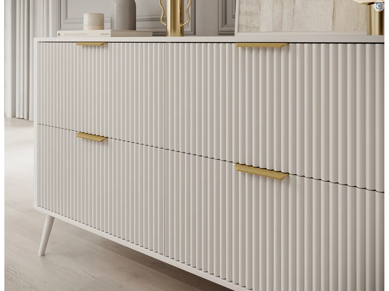 Buffet Bondi/MDF/Tiroirs/Blanc