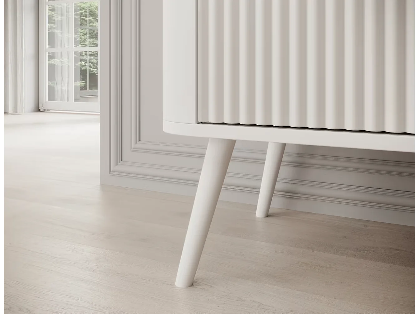 Buffet Bondi/MDF/Tiroirs/Blanc