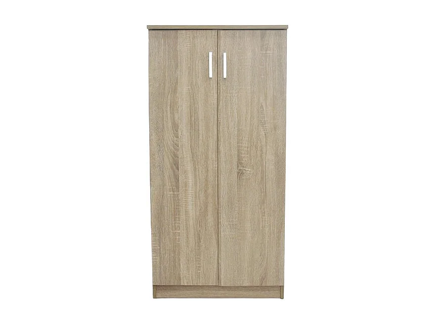 Mueble para zapatos MUNDA – 2 puertas – Color roble sonoma – Almacenamiento compacto y estilo contemporáneo