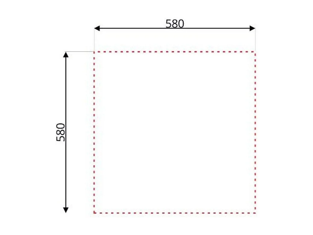 Lavello cucina quadrato da appoggio 60x60x15H una vasca inox SA24