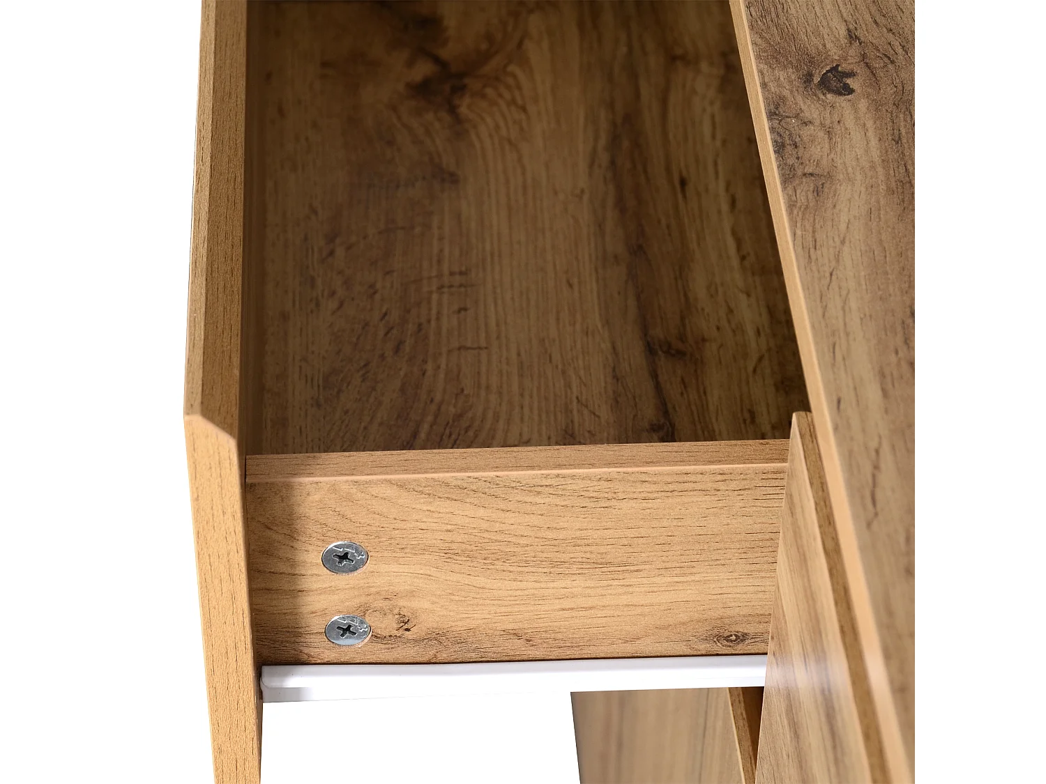 Buffet 135x40x81cm avec 3 tiroirs et 3 portes, corps en bois naturel clair