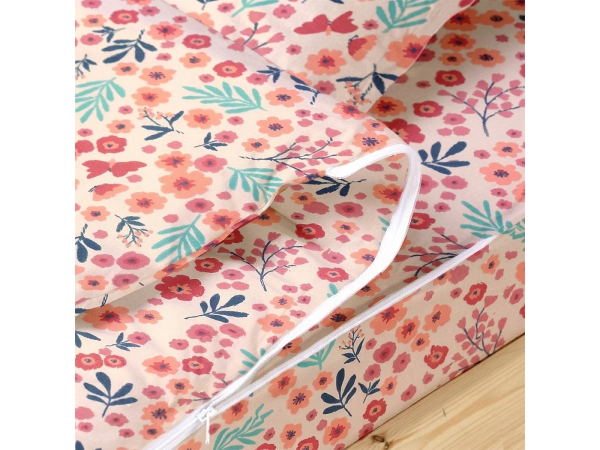 Rechange Caradou® Fleurs (sans couette) - Couchage enfant prêt à dormir - 90x190cm